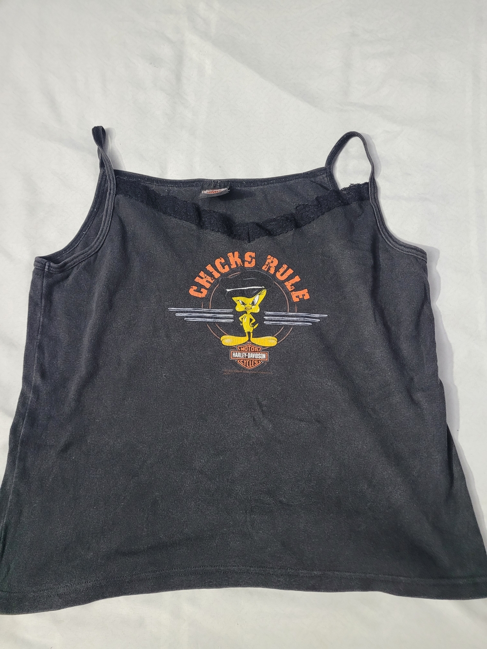 Harley-Davidson Womens 'Chicks Rule' Graphic Tank Top
